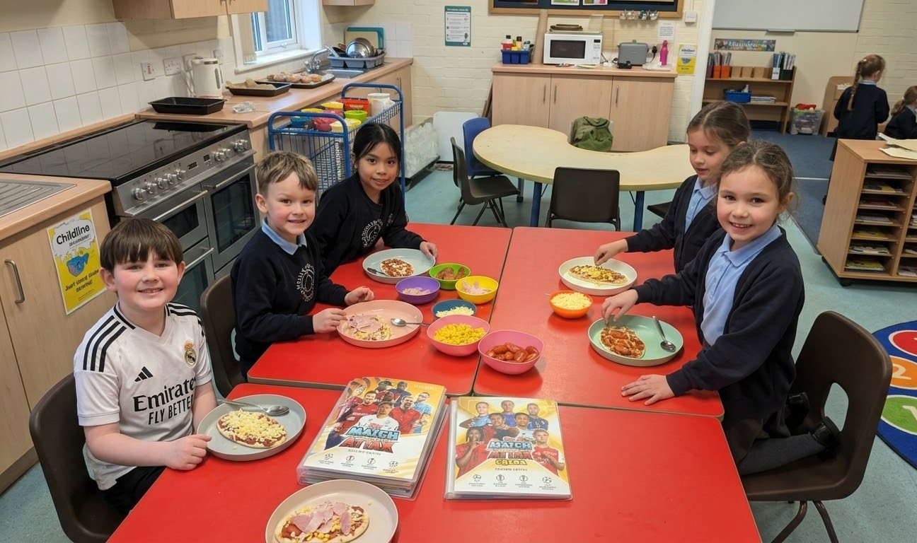 Friendly staff supervising children playing